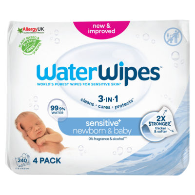 WaterWipes Biodegradable Baby Wipes 60 Pack X 4