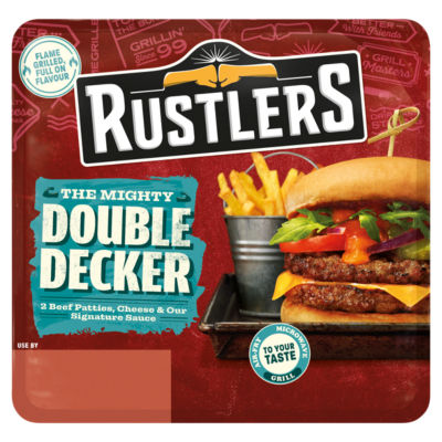 Rustlers Double Decker Cheese Burger 237G