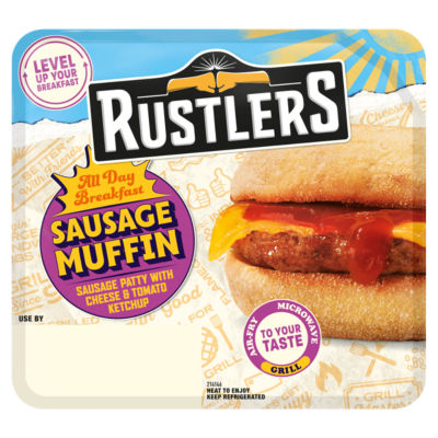 All Day Breakfast Sausage Muffin 155g