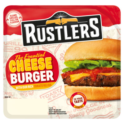 Rustlers The Essential Cheeseburger 166g