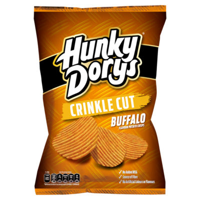 Hunky Dorys Crinkle Cut Buffalo Flavour Potato Crisps 130g