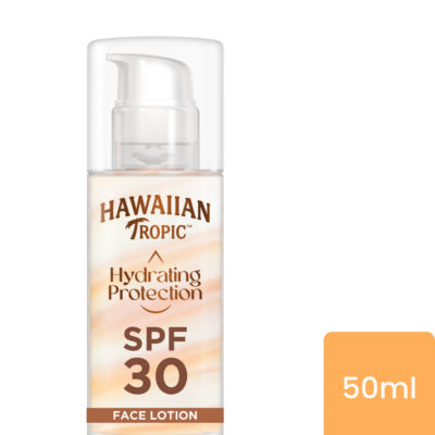 Hawaiian Tropic Hydrating Protection 30 SPF Face Lotion 50ml