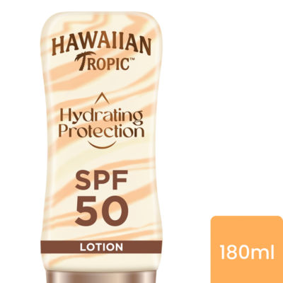 Hawaiian Tropic Hydrating Protection Sunscreen Lotion Spf 50 180Ml