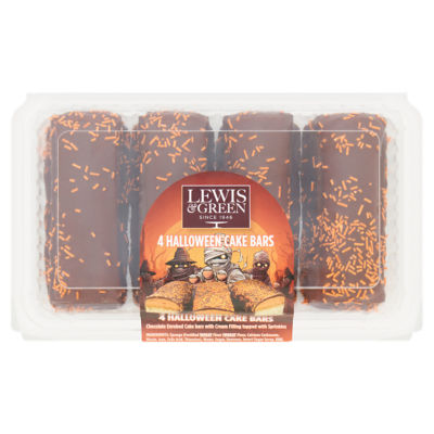 Lewis & Green 4 Halloween Cake Bars 185g