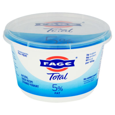 Fage Total 5% Fat Natural Greek Recipe Strained Yoghurt 450G