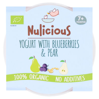 Nulicious Yogurt with Blueberries & Pear 7+ Months