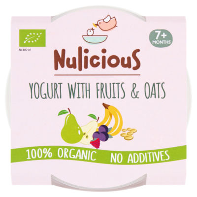 Nulicious Yogurt with Fruits & Oats 7+ Months