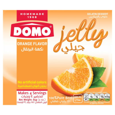 Domo Orange Flavor Jelly 85g