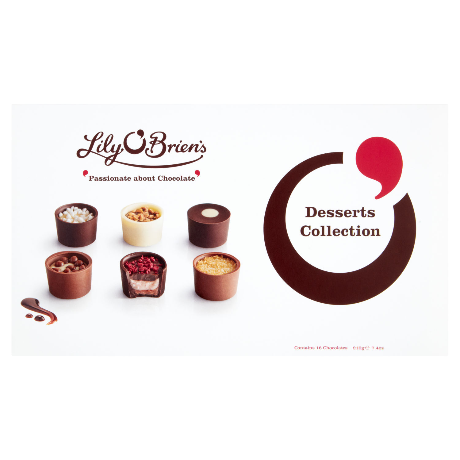 Lily O'Brien's Desserts Collection Assorted Chocolate Box 210g