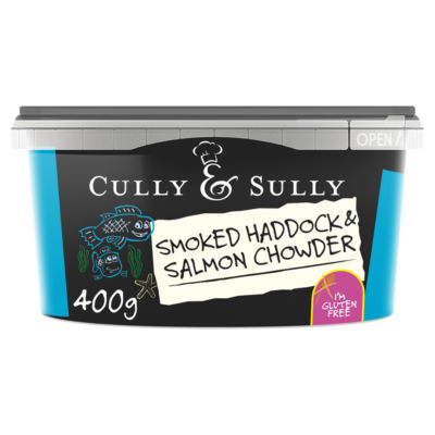 A Lightly Smoked Haddock & Salmon Chowder 400g