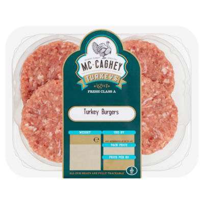 McCaghey Turkeys Mccagheys Turkey Burgers 400G