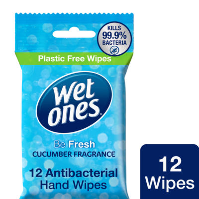 Wet Ones 12 Be Fresh Refreshing Cucumber Fragrance Hand Wipes