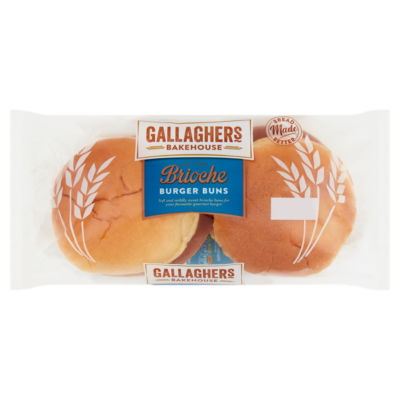 Gallaghers Bakehouse Brioche Burger Buns 240g
