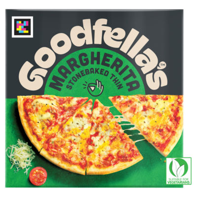 Goodfellas Stonebaked Thin Margherita Cheese Pizza 334g
