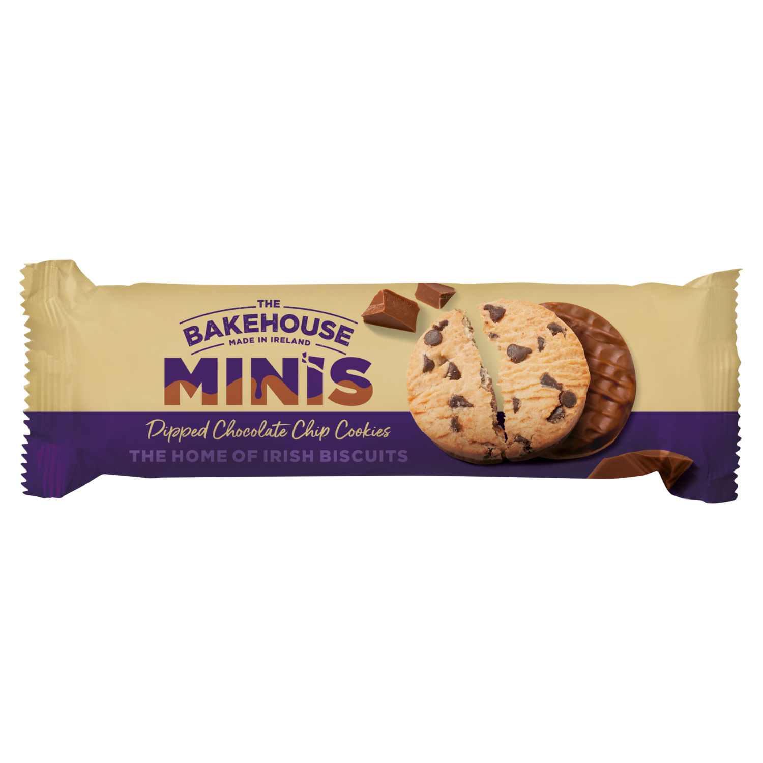 The Bakehouse Minis Dipped Chocolate Chip Cookies Chocolate Biscuits 150g