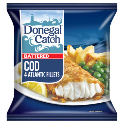 DONEGAL CATCH Battered Cod 4 Fillets 400G