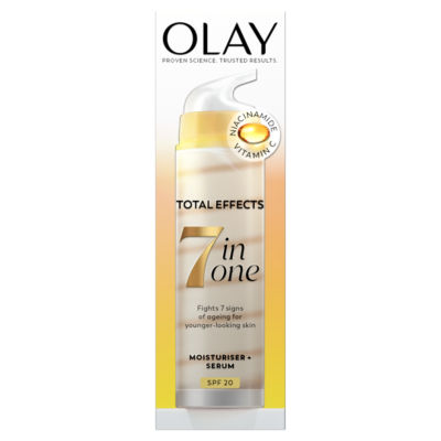 Olay Total Effects 7 in 1 SPF20 Cream + Serum Duo with Niacinamide & Vitamin C – 50ml