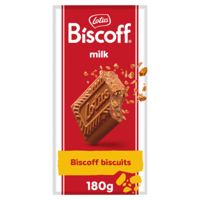 Lotus Milk Chocolate with Biscoff Crumbs 180g