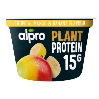 Alpro High Protein Tropical Fruit Dairy Free Soya Yoghurt Alternative 200G