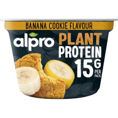 Alpro Plant Based High Protein Banana Biscuit Yoghurt Alternative 200G