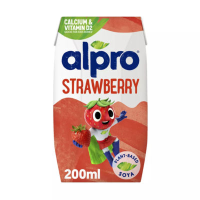 Alpro Kids Soya Strawberry Long Life Dairy Free Drink