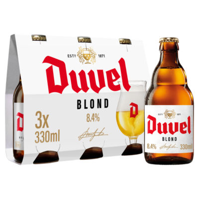 Duvel Original - Belgian Strong Blond Beer 3X330ml