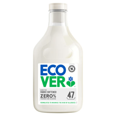 Ecover Sensitive Fabric Softener, Zero 47 Wash 1.43L