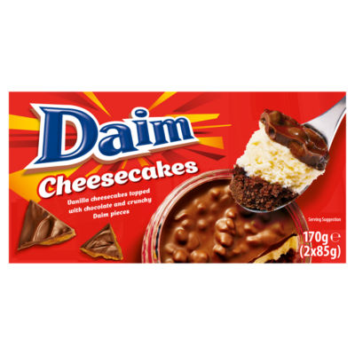 Daim Cheesecakes 2 x 85g (170g)