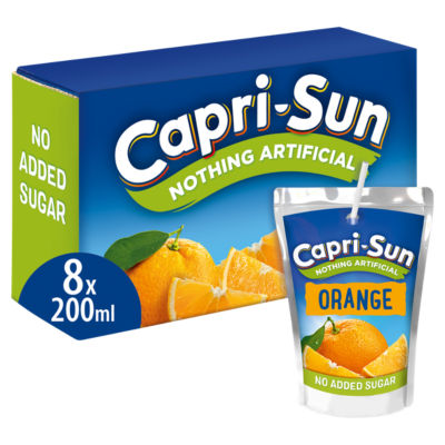 Capri-Sun No Added Sugar Orange 8 X 200Ml