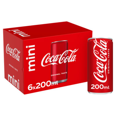 Coca-Cola Original Taste 6 x 200ml Cans
