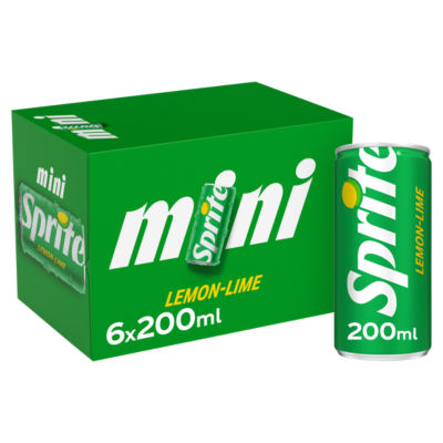 Sprite Lemon Lime 6 x 200ml Cans