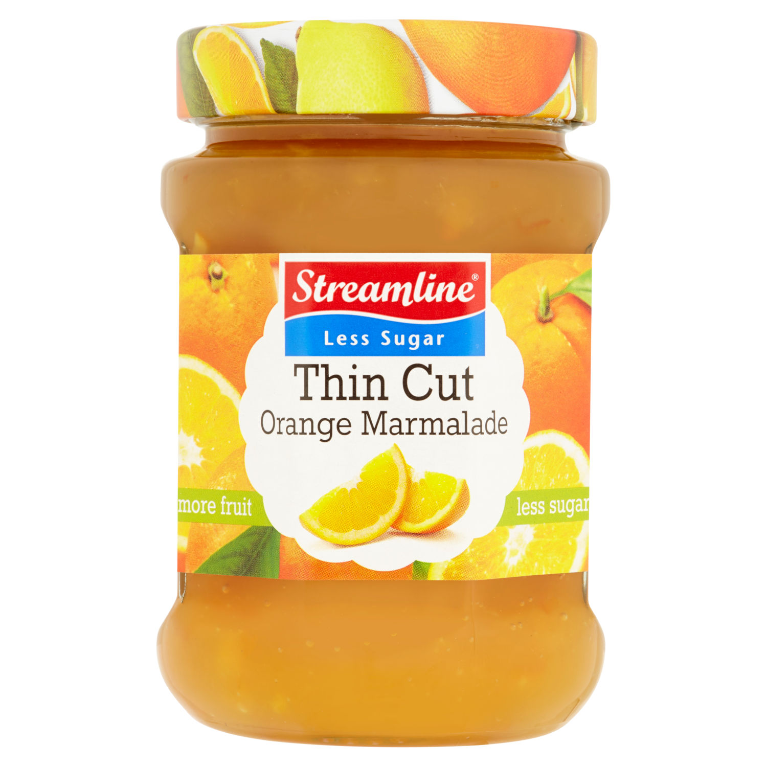 Streamline Less Sugar Thin Cut Orange Marmalade 340g
