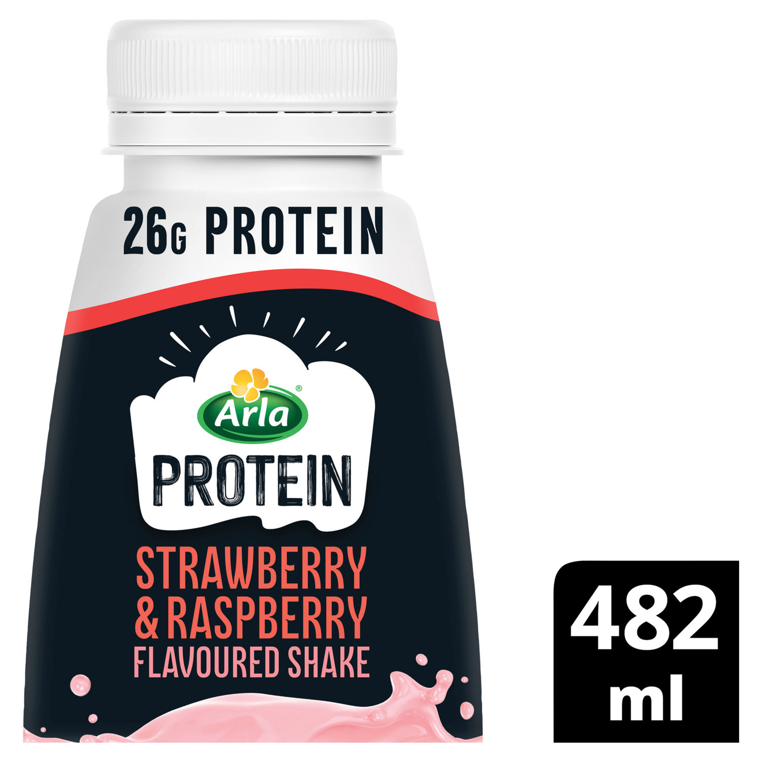 Arla Protein Strawberry and Raspberry Flavoured Protein Milk Drink 482ml