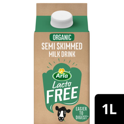 Arla LactoFREE Organic Semi Skimmed Milk Drink 1L