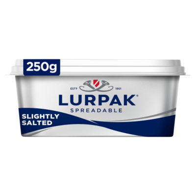 Lurpak slightly salted spreadable blend of butter and rapeseed oil