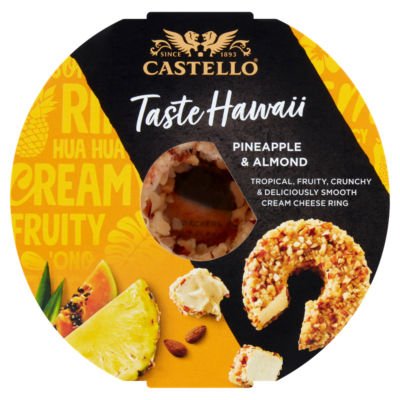 Castello Pineapple & Almond Cream Cheese Ring 125G