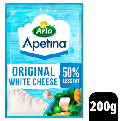Apetina 50% Less Fat Original White Cheese Block 200g