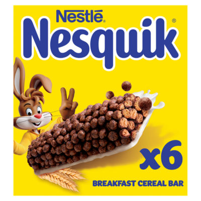 Nestlé Nesquik Chocolate Breakfast Cereal Bars Multipack 6 x 25g (150g)