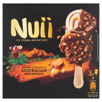 Nuii Ice Cream Adventure Salted Caramel & Australian Macadamia 270Ml