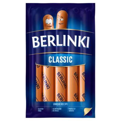 Morliny Berlinki Classic Hotdogs 250g