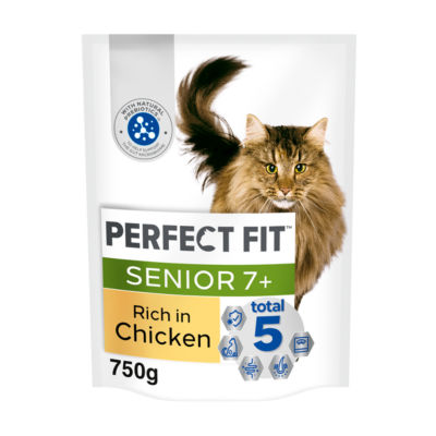 Perfect Fit Senior 7+ Dry Cat Food - Chicken 750g