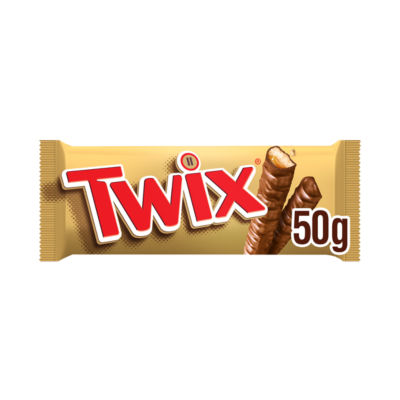 Twix Caramel & Milk Chocolate Biscuit Twin Bars 50g