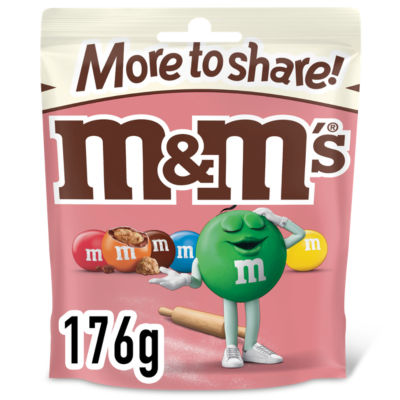M&Ms Cookie Dough Milk Chocolate Bag 176g