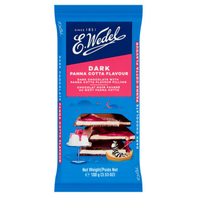 E Wedel E. Wedel Dark Chocolate with Panna Cotta Flavour Filling 100g