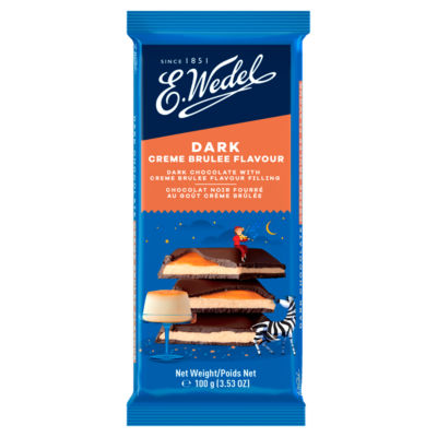 E Wedel E. Wedel Dark Chocolate with Creme Brulee Flavour Filling