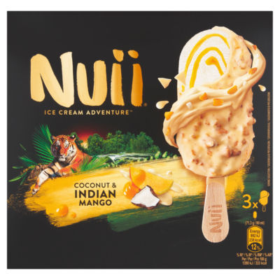 Nuii Ice Cream Adventure Coconut & Indian Mango 3x90ml