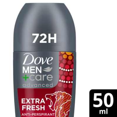 Dove Men's 6x Men+Care Extra Fresh 72H APS Deodorant 'Roll-On', 50ml in Grey