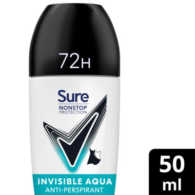 Sure Nonstop Protection Anti-Perspirant Roll On Invisible Aqua 50 ml