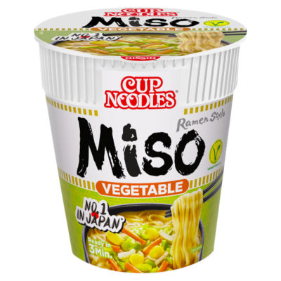 Nissin Cup Noodles Miso Vegetable Instant Ramen Style Pot 67g