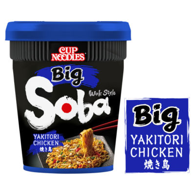 Nissin Soba Big Yakitori Chicken Instant Noodles Pot 113g